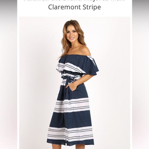 Faithful the Brand Claremont stripe strapless dress. Size US 4. - Picture 3 of 6